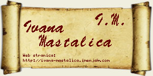 Ivana Mastalica vizit kartica